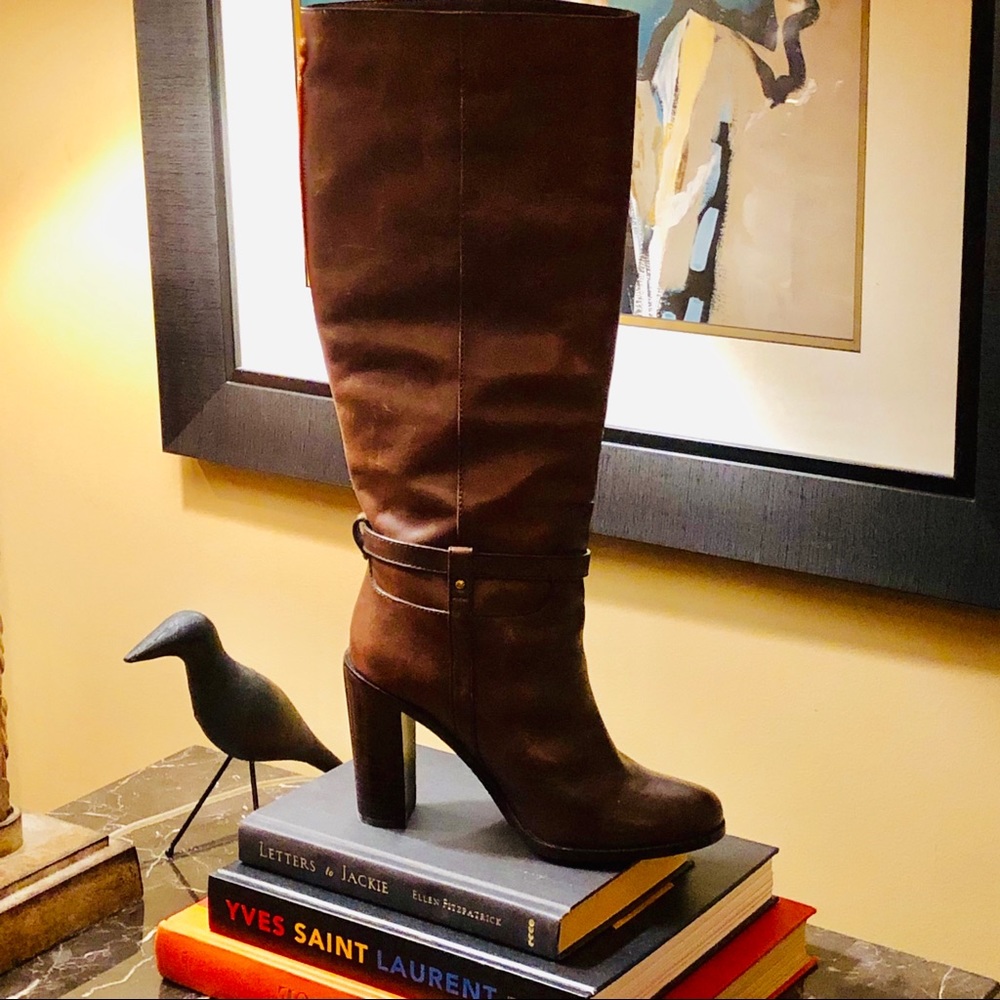 Coach leather boots